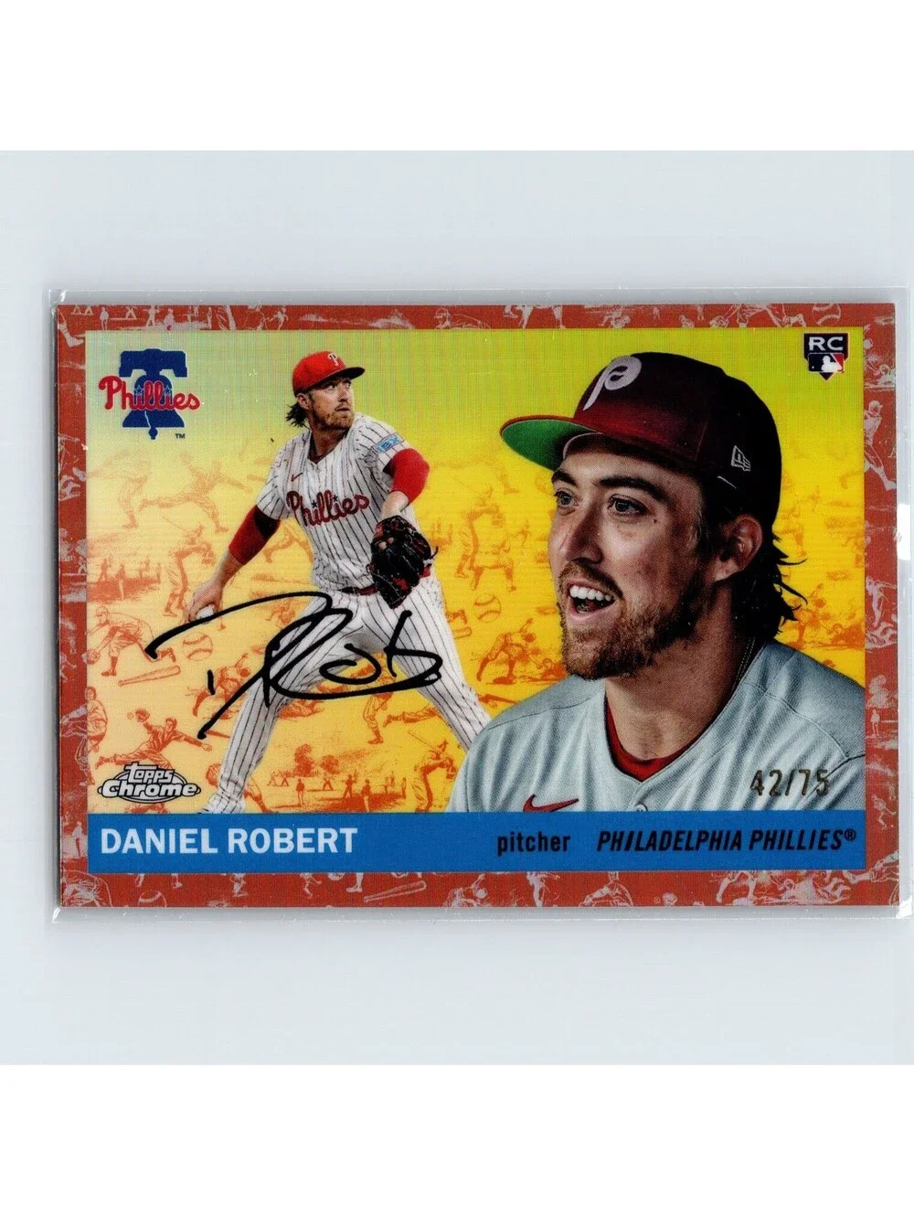 2025 Topps Chrome Platinum Daniel Robert RC #250 Toile Rose Gold Refractor /75